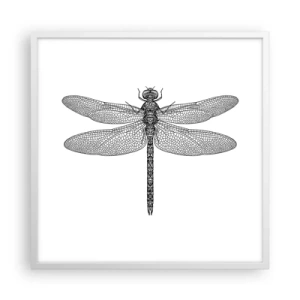 Poster in white frmae - Precision of Nature - 60x60 cm