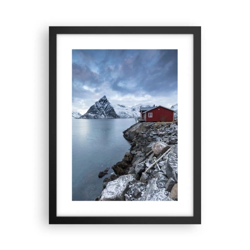 Poster in black frame - Scandinavian Retreat - 30x40 cm