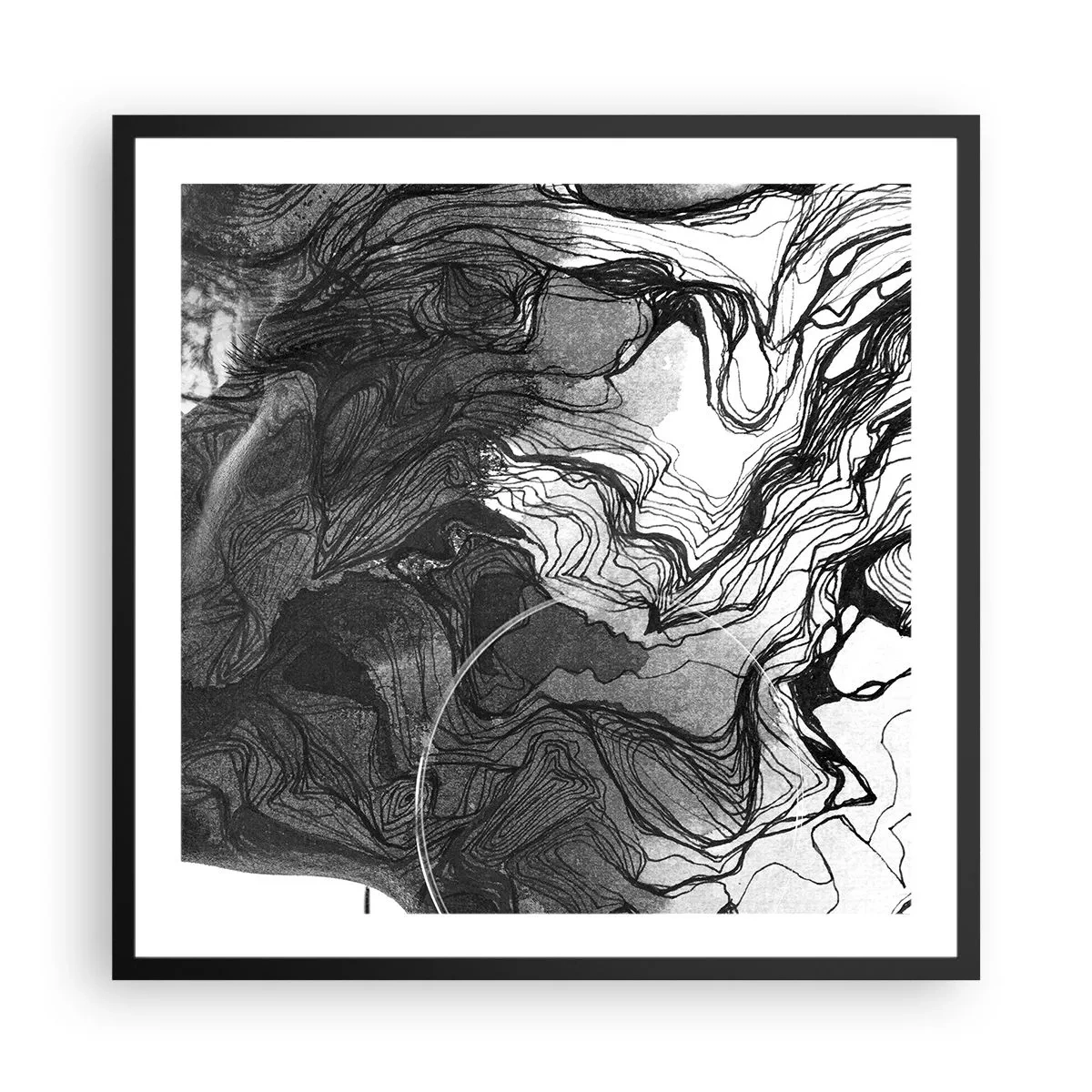 Poster in black frame - Wrapped up in Dreams - 60x60 cm