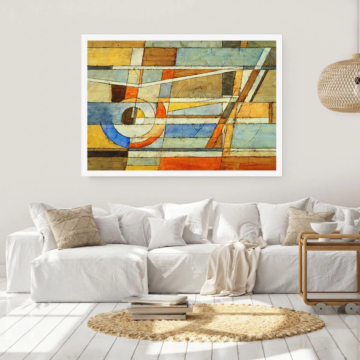 Poster - Cubism on a Construction Site - 91x61 cm