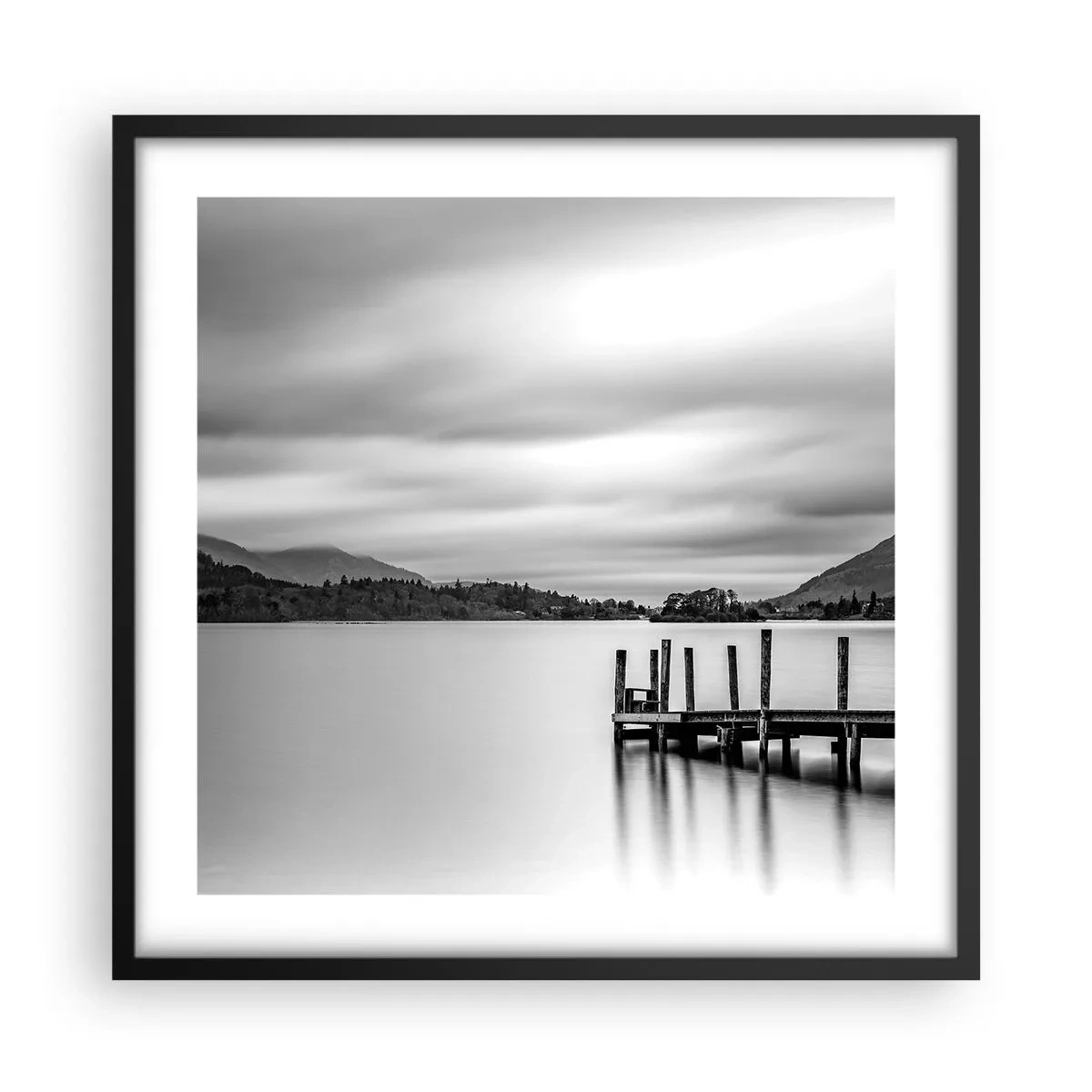 Poster in black frame - Tranquility and Power - 50x50 cm