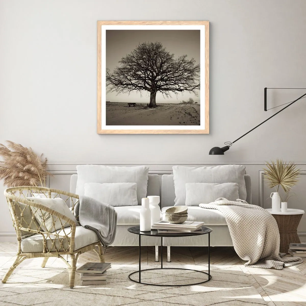 Poster in light oak frame - From Here to Eternity - 50x50 cm