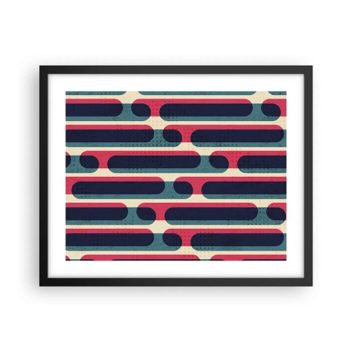 Poster in black frame - Inwards and Forwards - 50x40 cm