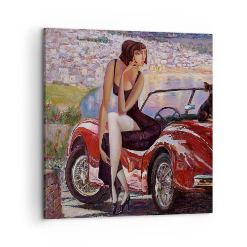 Canvas picture - Summer? Only in Riviera - 50x50 cm