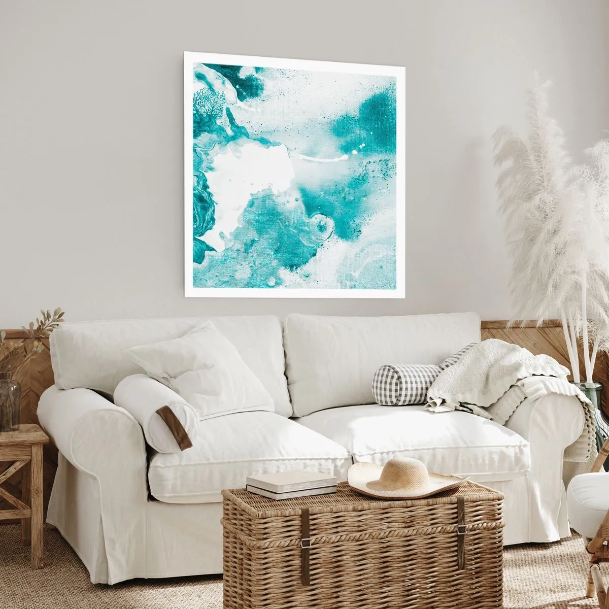 Poster - Lakes of Blue - 30x30 cm