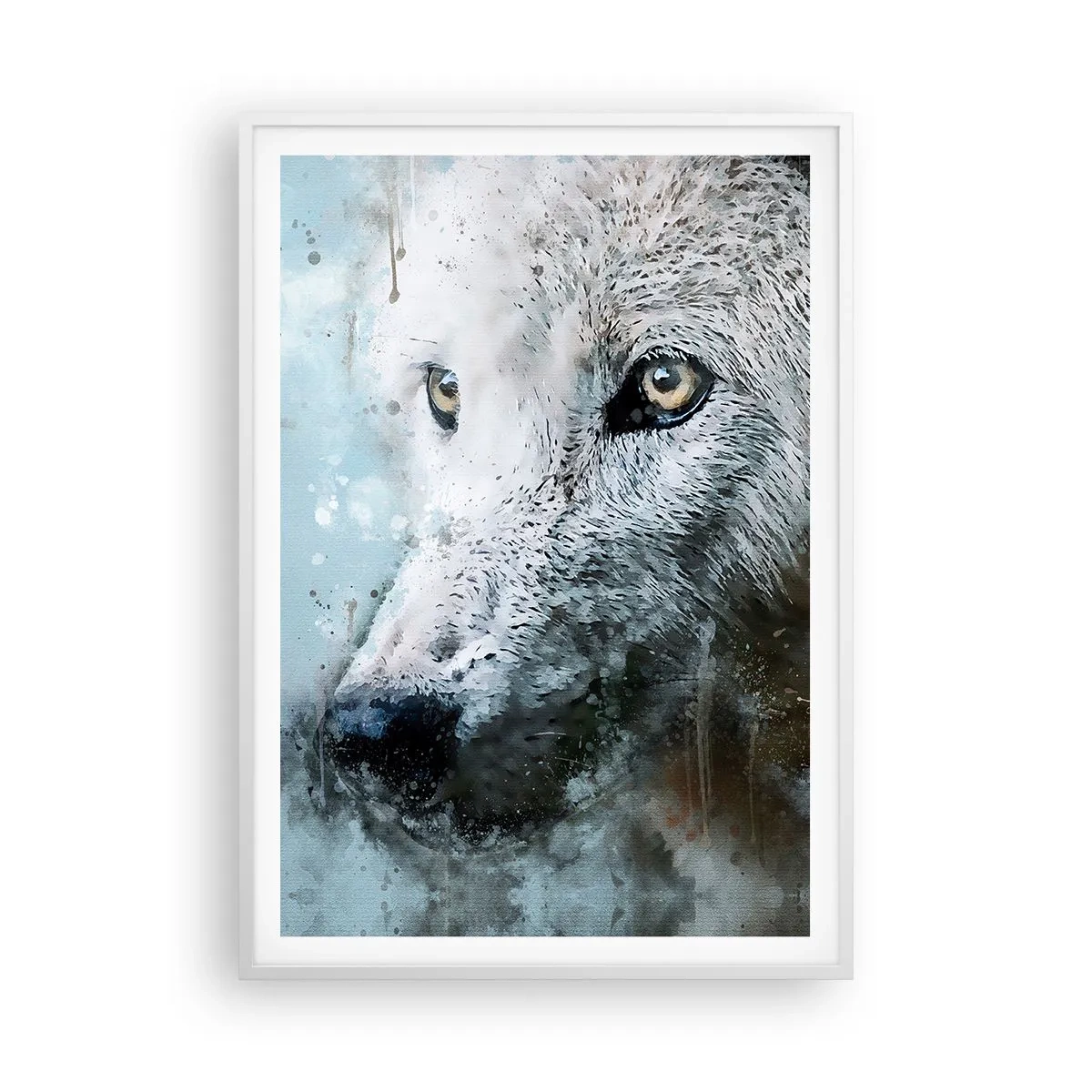 Poster in white frmae - Meet Wolf Soul - 70x100 cm