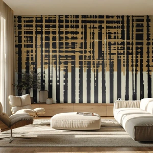 Custom Self-Adhesive Wallpaper Deluxe Sticker - Architectural Abstract - Abstraction, Piece, Lines