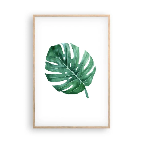 Poster in light oak frame - Green Concept - 61x91 cm