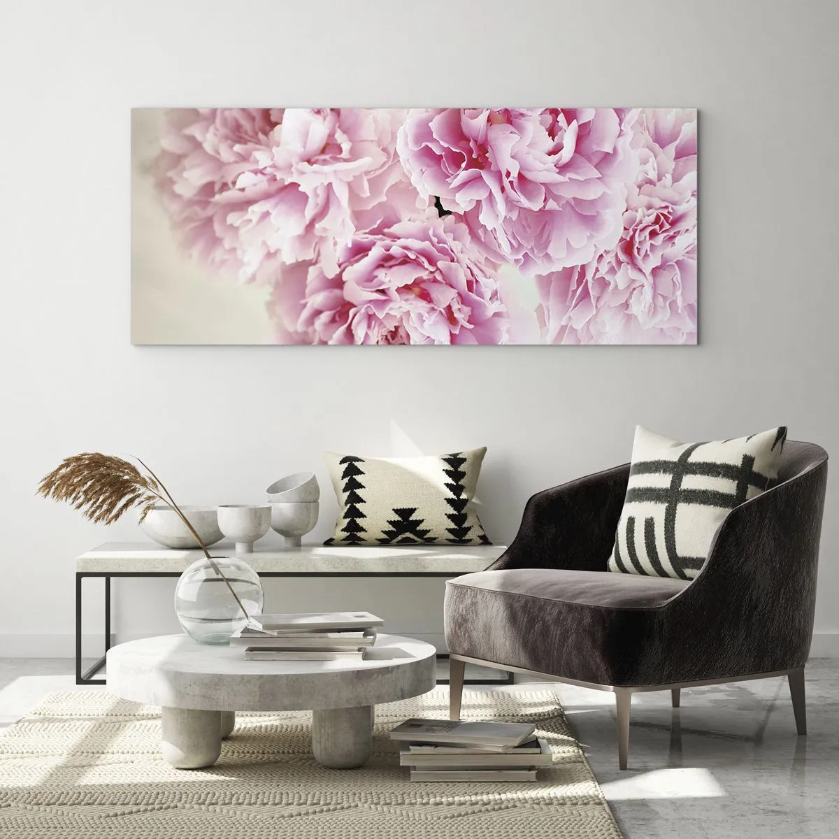 Glass picture - In Pink Splendour - 140x50 cm