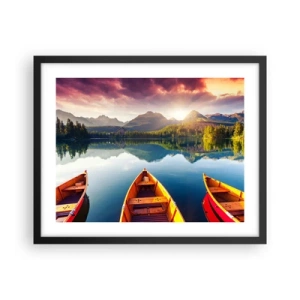 Poster in black frame - Nothing against Nature - 50x40 cm