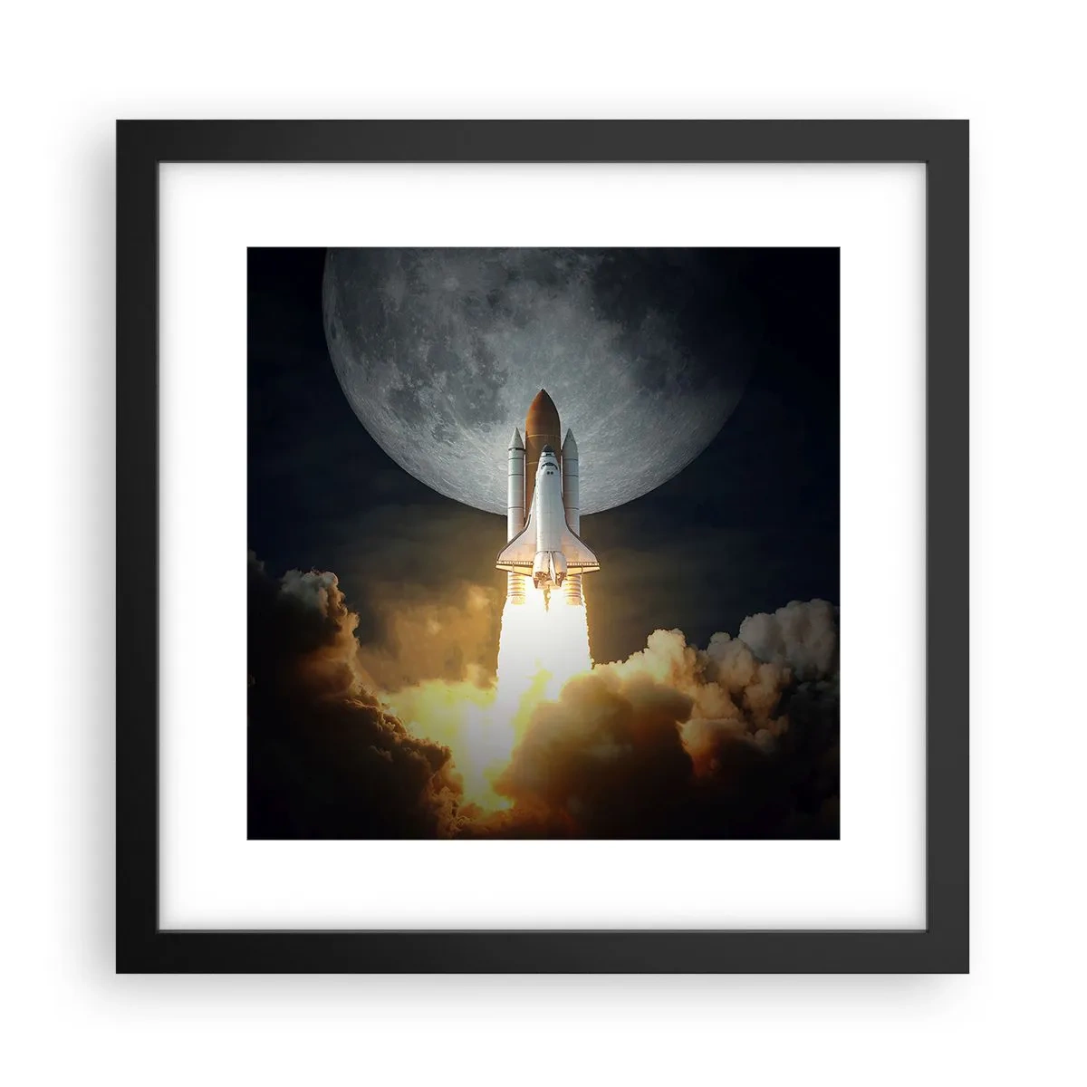 Poster in black frame - Beginning of Unearthly Adventure - 30x30 cm