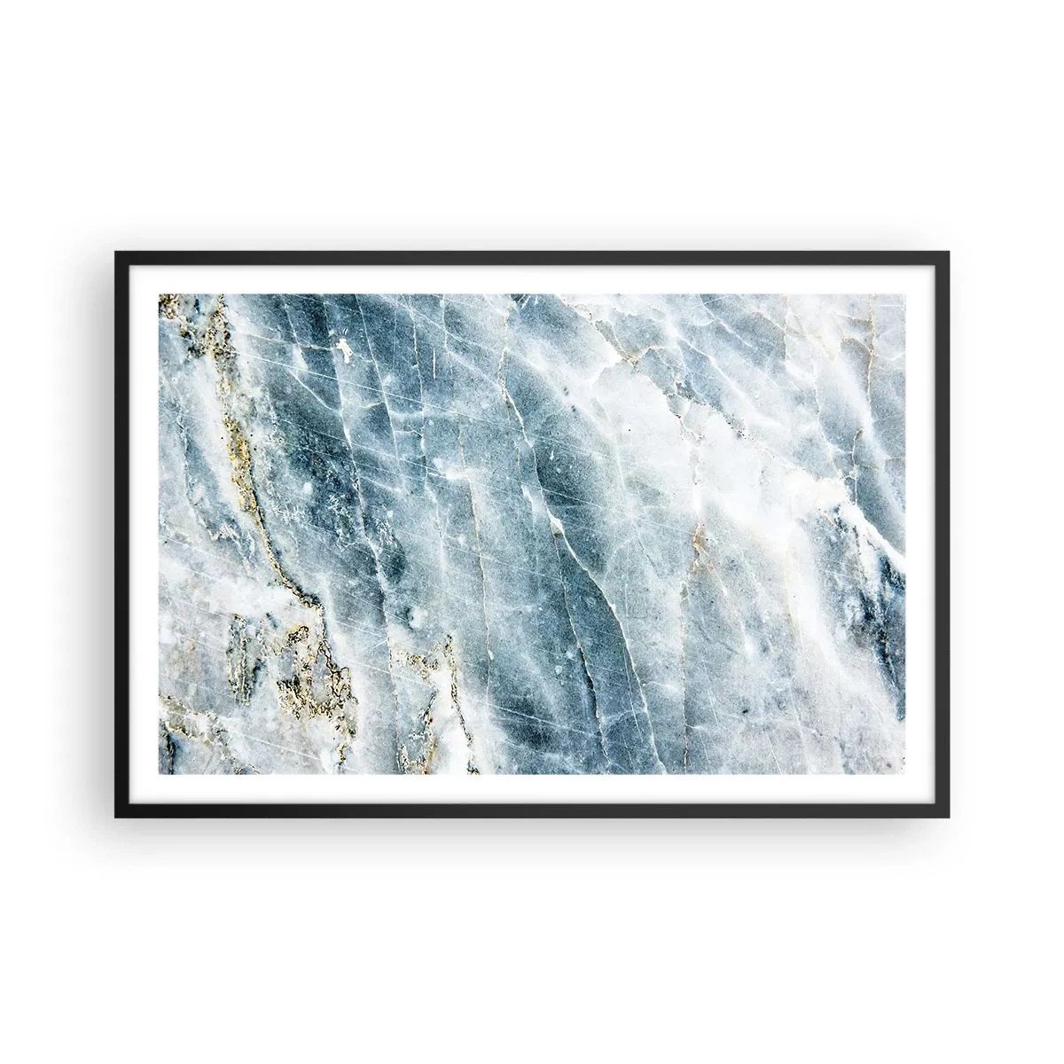 Poster in black frame - Icy World - 91x61 cm