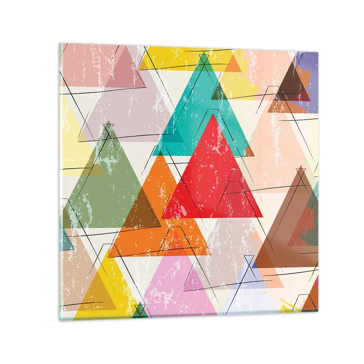 Glass picture - Three by Three - 60x60 cm