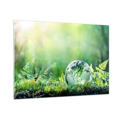 Glass picture - Green Planet - 100x70 cm