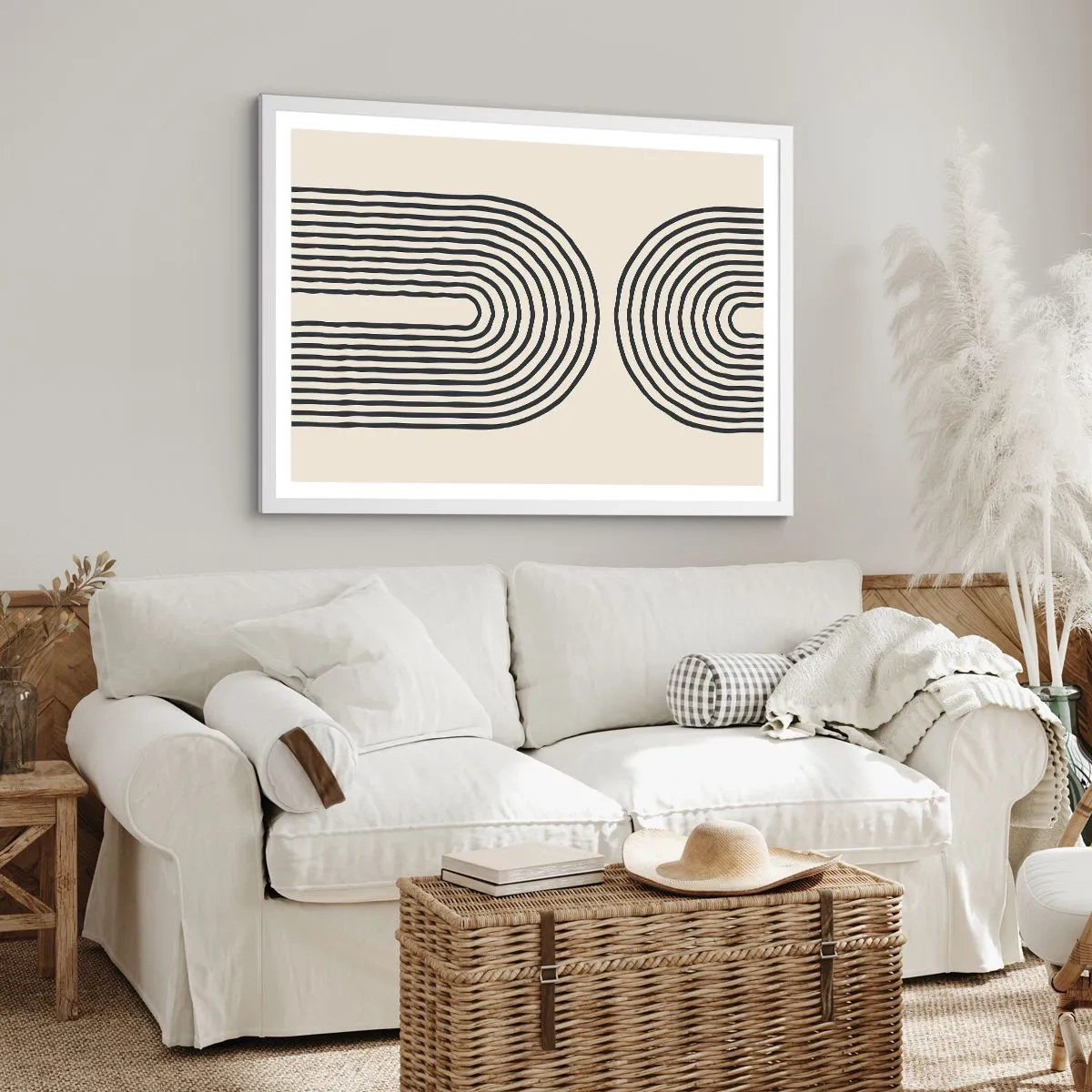 Poster in white frmae - In One Moment… - 70x50 cm