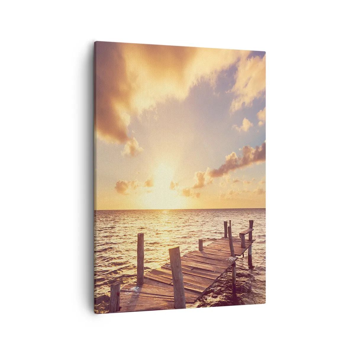 Canvas picture - Golden Land of Tranquility - 50x70 cm