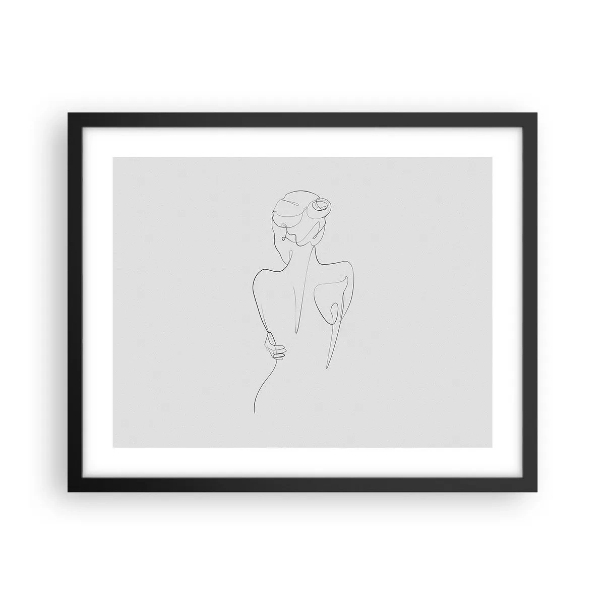Poster in black frame - Music of the Body - 50x40 cm