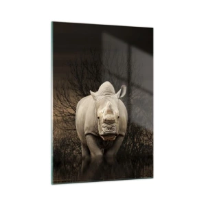 Glass picture - White against Nature - 50x70 cm