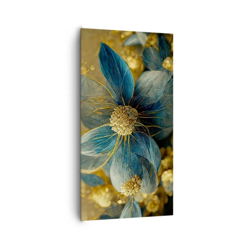 Canvas picture - Blossoming in Gold - 65x120 cm
