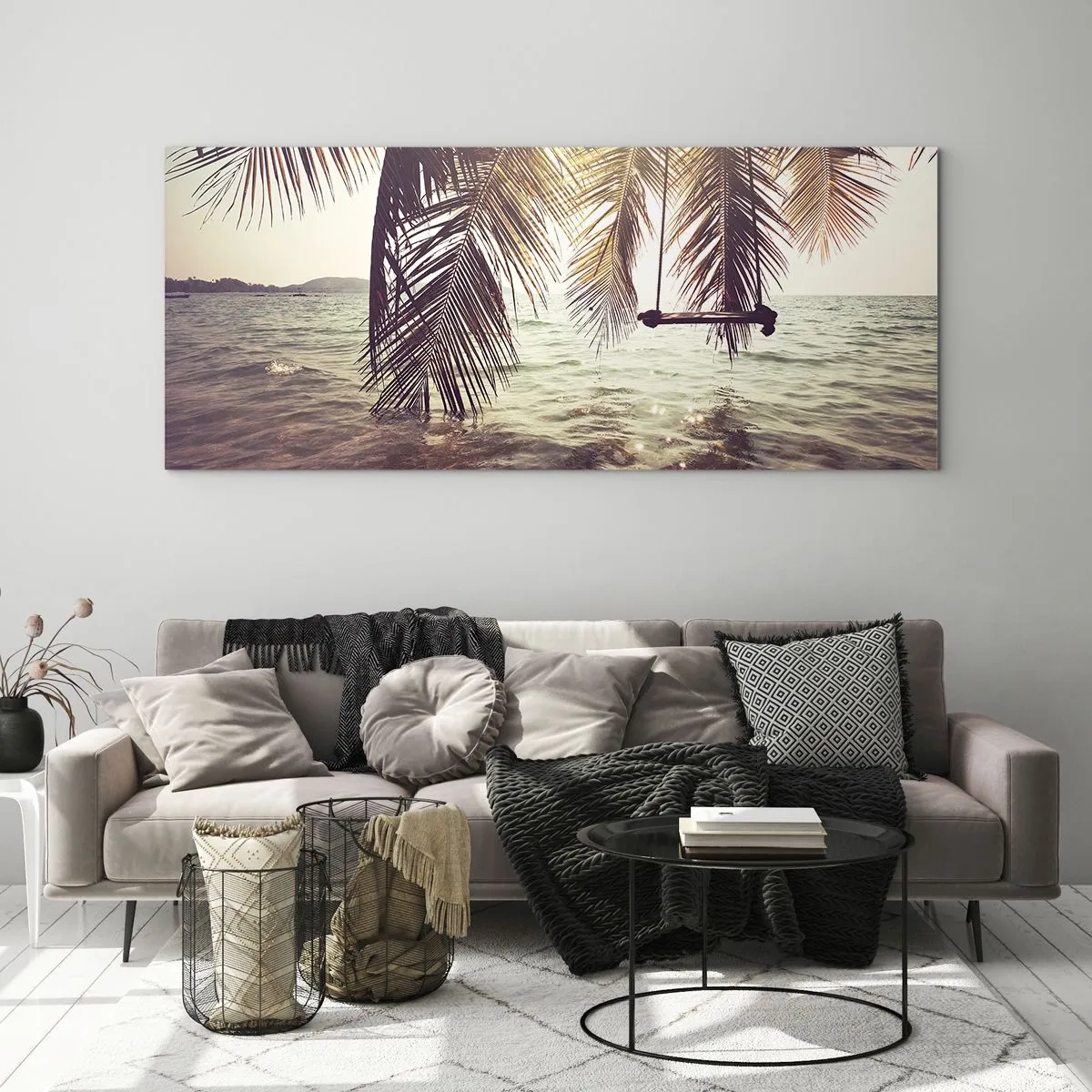 Glass picture - You Can Dream as Much as You Wish - 90x30 cm