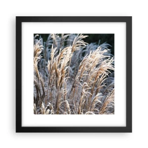 Poster in black frame - Decorated with Frost - 30x30 cm