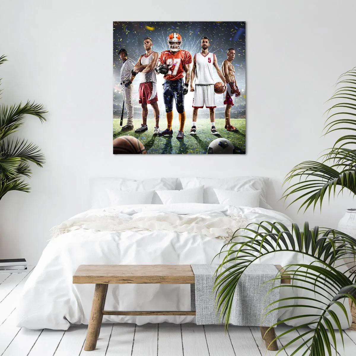 Canvas picture - Gladiators of the Pitch - 70x70 cm