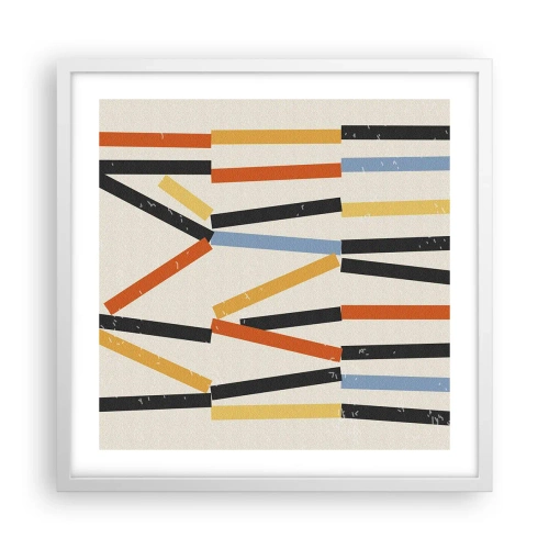 Poster in white frmae - Horizontal Composition - 50x50 cm