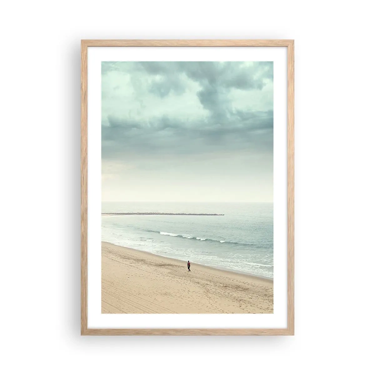 Poster in light oak frame - In Search of Quiet - 50x70 cm