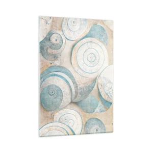 Glass picture - What Does a Shell Hide? - 80x120 cm