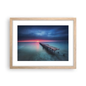 Poster in light oak frame - Between Heaven and Earth - 40x30 cm