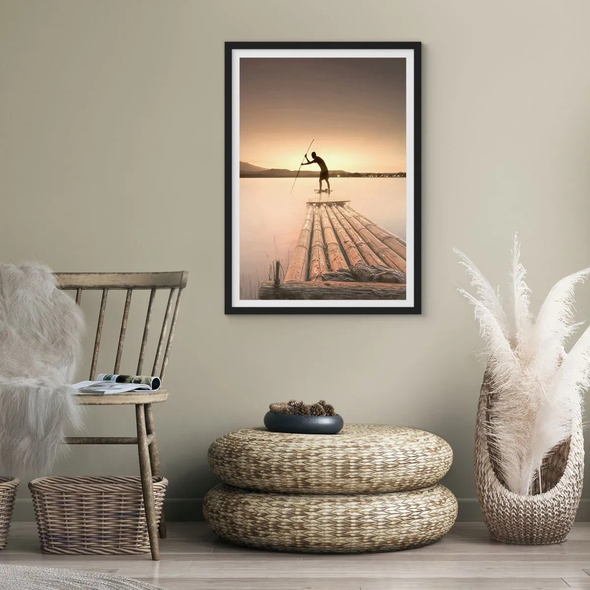 Poster in black frame - Before Rest - 70x100 cm