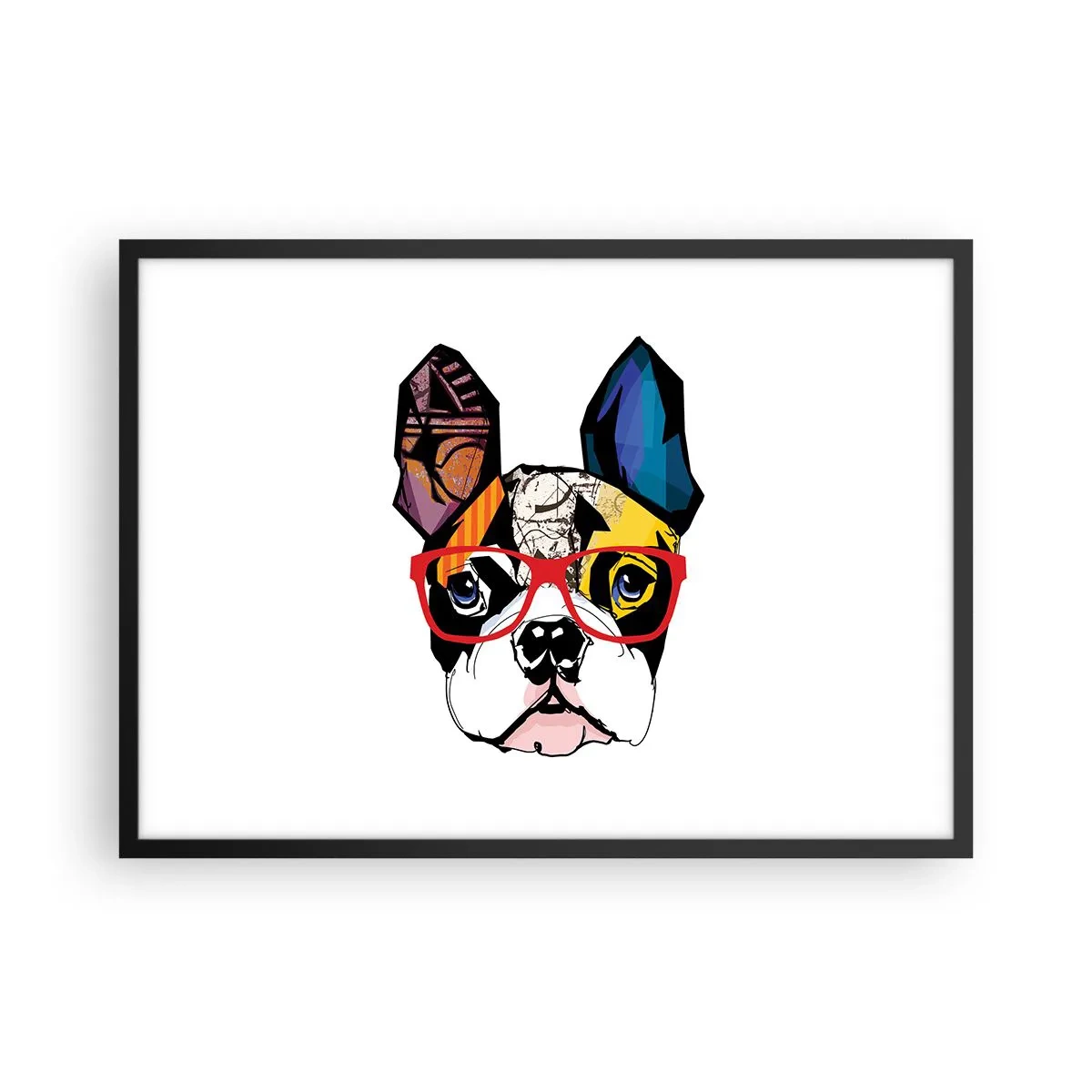 Poster in black frame - Intellectual - 70x50 cm