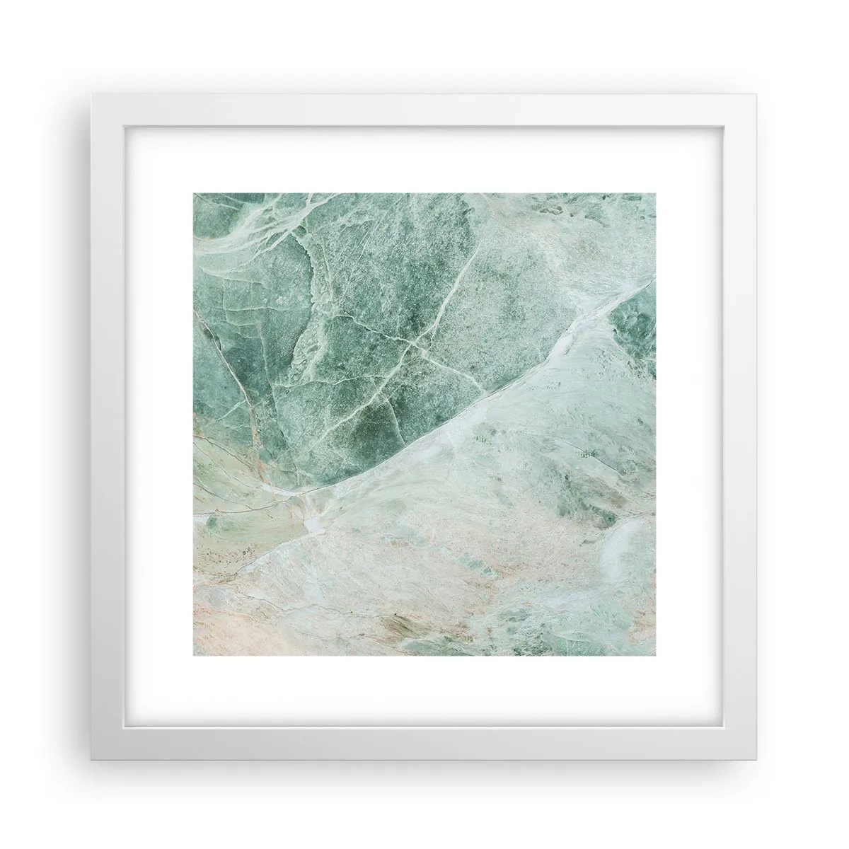 Poster in white frmae - Noble Coolness of a Stone - 30x30 cm