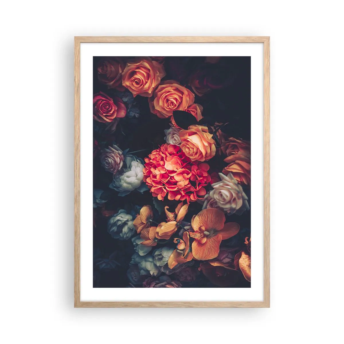 Poster in light oak frame - Like at Dutch Masters - 50x70 cm