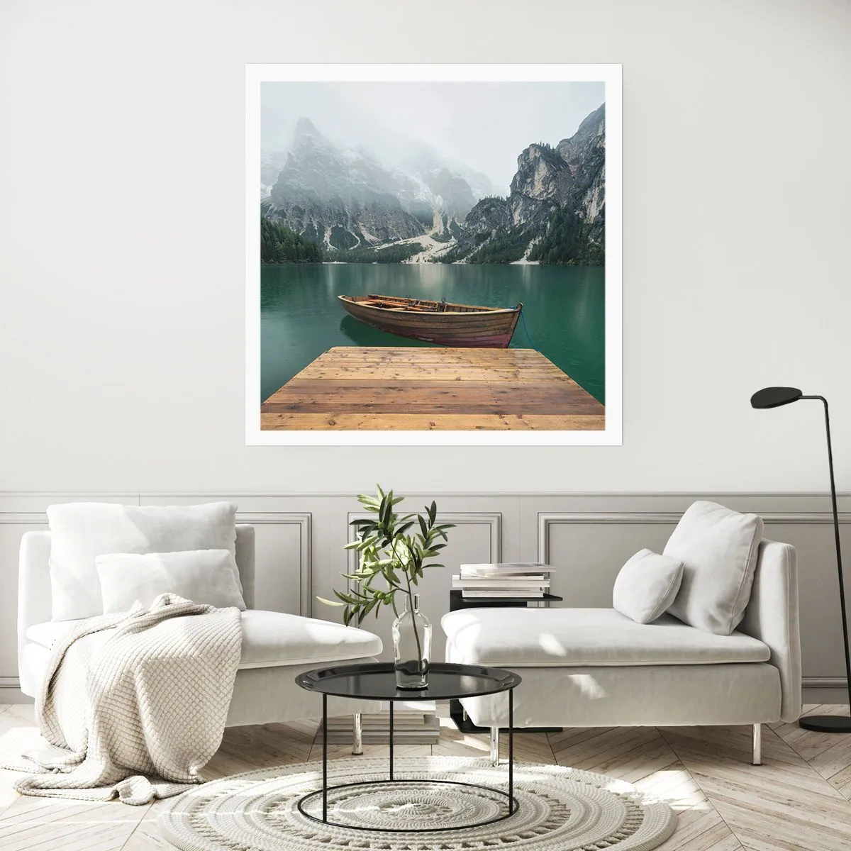 Poster - Boat Found Solitude - 60x60 cm