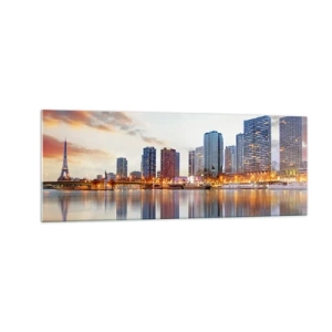 Glass picture - Monumental Peace of Paris - 140x50 cm