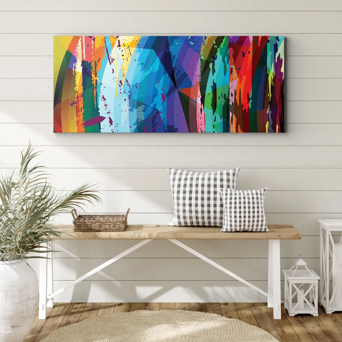 Canvas picture - Outburst of Colours - 140x50 cm