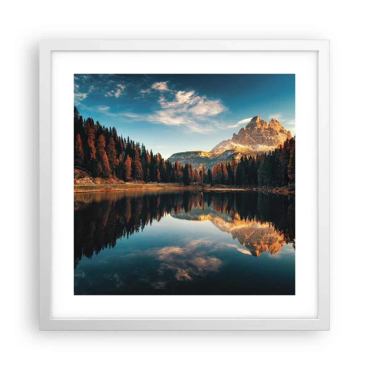 Poster in white frmae - Double Landscape - 40x40 cm