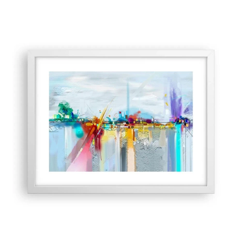 Poster in white frmae - Bridge of Joy over the River of Life - 40x30 cm