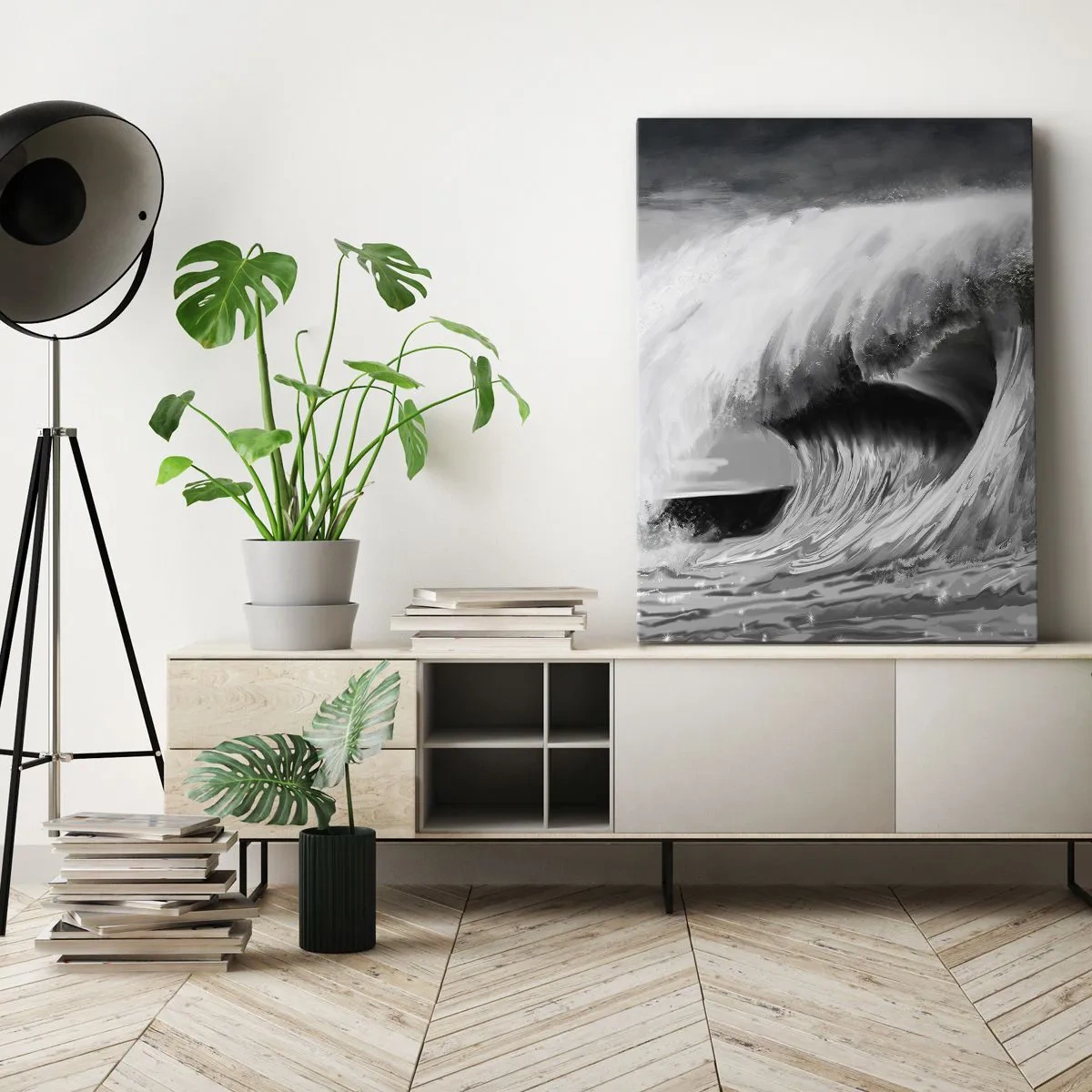 Canvas picture - Wrath of the Ocean - 50x70 cm