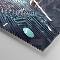 Clock face with lines