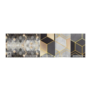 Photo Wallpaper Sample Self-Adhesive Deluxe Sticker - Diamond Composition - Abstraction, Piece, Graphics - 100x30 cm