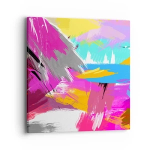 Canvas picture - One More Stroke - 40x40 cm