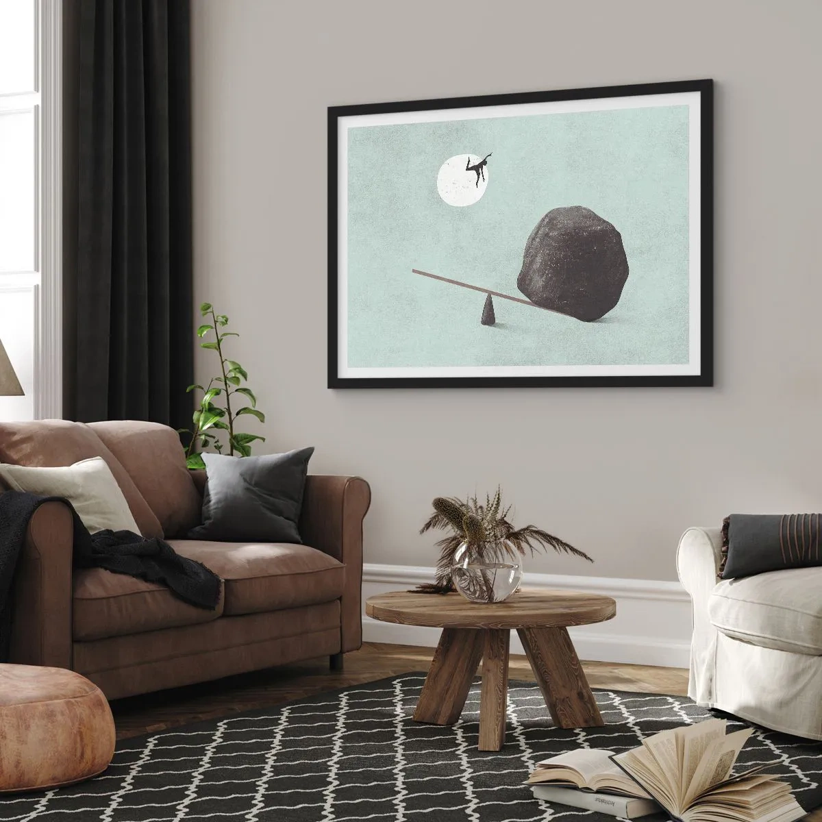 Poster in black frame - Dream Come True - 70x50 cm