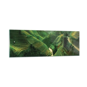 Glass picture - Vietnamese Valley - 90x30 cm