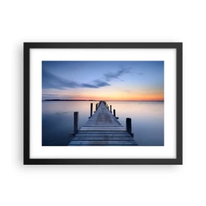 Poster in black frame - Calm of a Quiet Dusk - 40x30 cm