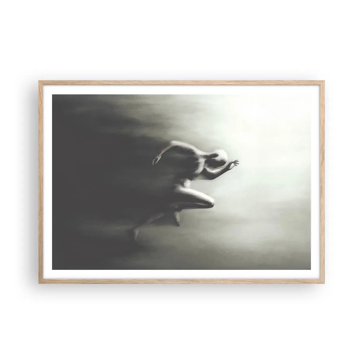 Poster in light oak frame - Unstoppable - 100x70 cm