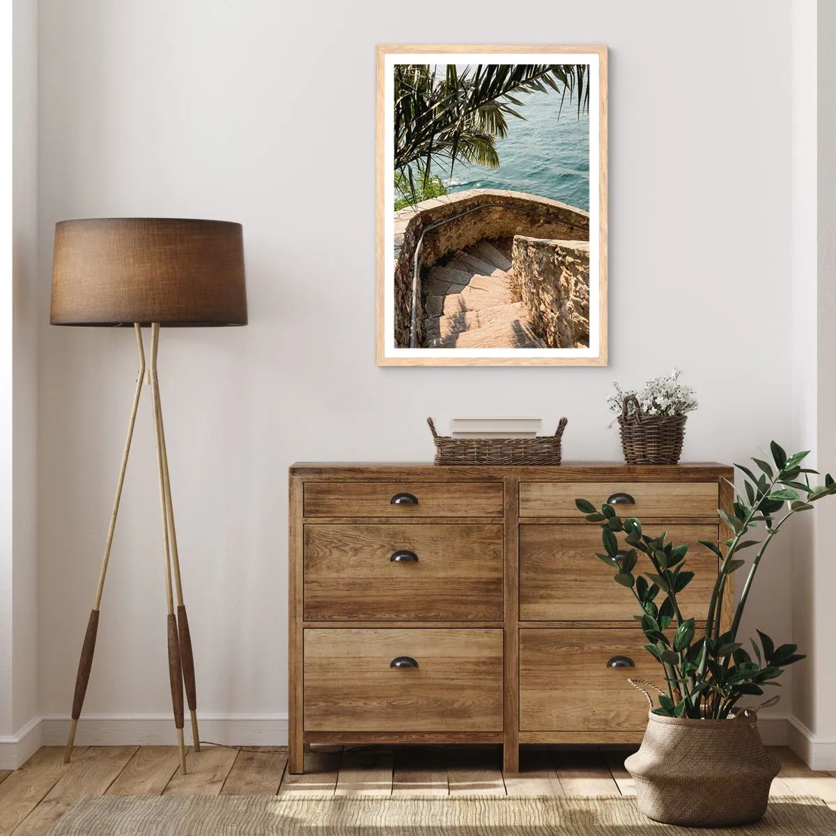 Poster in light oak frame - Under the Italian Sun - 30x40 cm
