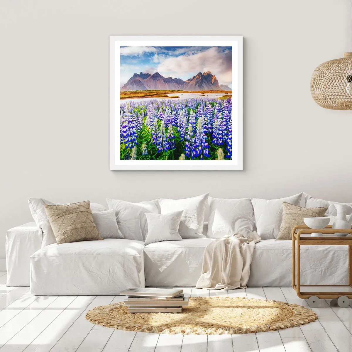 Poster in white frmae - Strength and Severity next to Sweetness - 30x30 cm