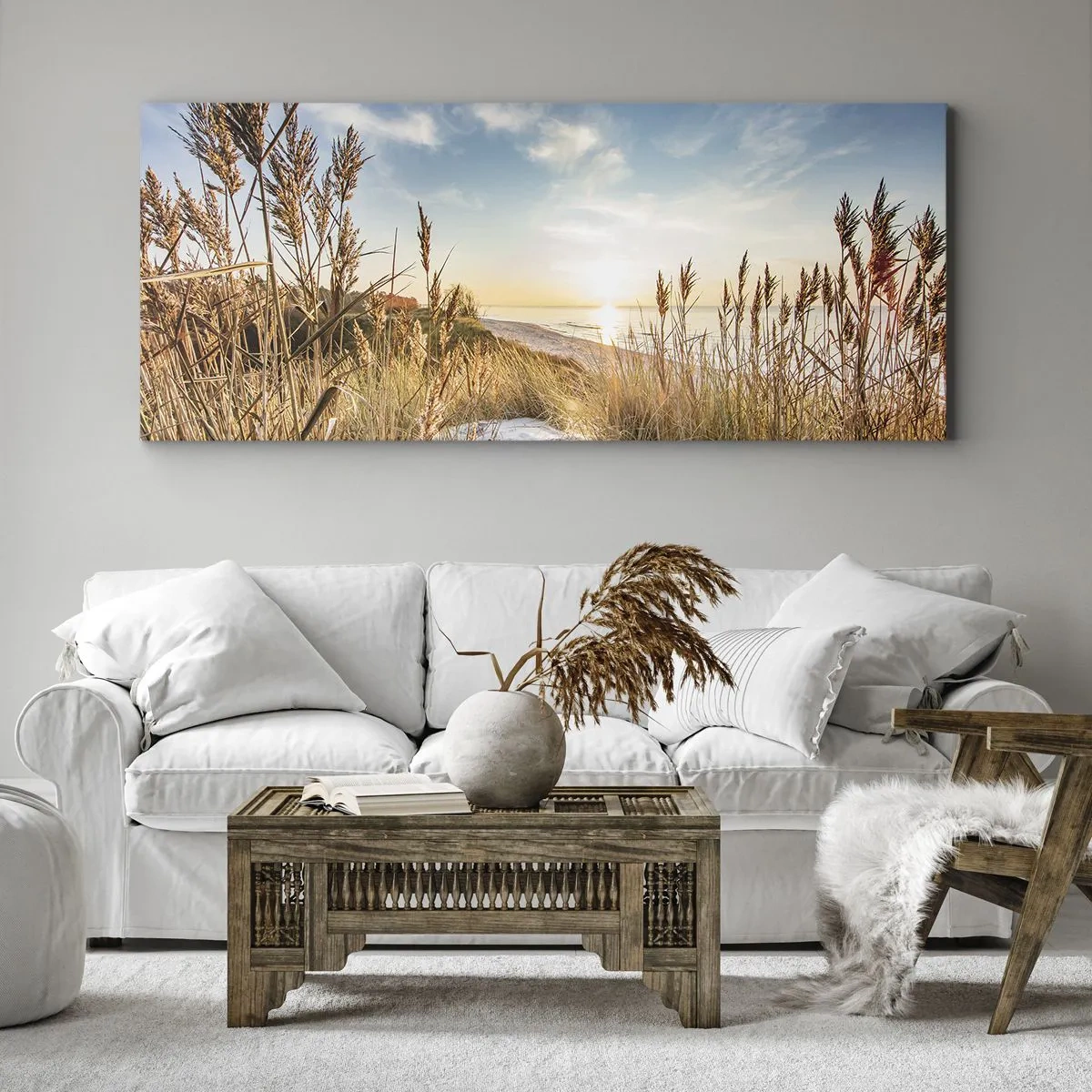 Canvas picture - Northern Beach - 160x50 cm